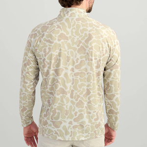 Longsleeve mặt trời với cao VIS mặt trời Wicking Chất lượng cao màu đỏ cá sữa lụa tùy chỉnh SPF50 ngư dân câu cá Áo sơ mi - Product Image 3