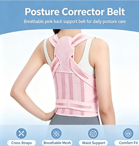 맞춤형 로고 조절 가능 자세 교정기 등받이 지지대 남녀공용 유리섬유 지지 벨트 - Product Image 2