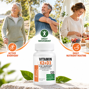 Vitamina K2 Premium con D3, Fórmula 2 en 1 para la Salud del Corazón, Apoyo Óseo y Absorción de Calcio, Suplemento Dietético de Vitamina K2 D3 - Product Image 5