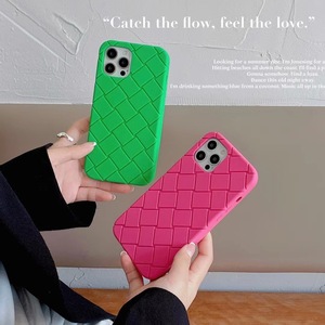 Ins Fashion Style Phone <strong>case</strong> for IPhone15 Phone <strong>case</strong> New Woven <strong>Pattern</strong> 13/12 Silicone 11 Protective <strong>case</strong> 7/8 - Product Image 4