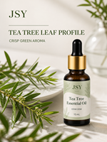 Huile Essentielle d'Arbre à Thé Marque Blanche 15mL Arôme Botanique Huile de Massage Peau Cheveux Aromathérapie Fabricant Personnalisé OEM ODM