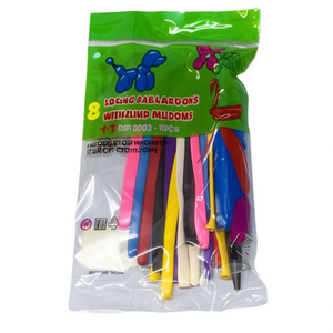 MNJ Long Balloons With Air Pump 12Pcs For Party Modelling - Product Image 2