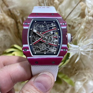 <span class=keywords><strong>Montre</strong></span> automatique de luxe pour homme, squelette en fibre de carbone TPT de haute qualité, 67-01, sport, affaires, mécanique - Product Image 1