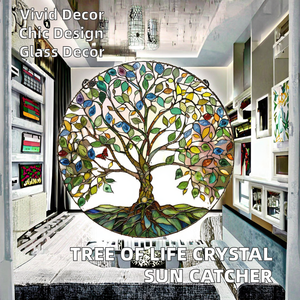 Atrapasueños de Vidrio Colorido con Diseño Moderno del Árbol de la Vida, Decoración para el Hogar y Jardín, Uso Diario, Zhejiang - Product Image 2