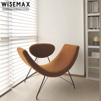Meubles WISEMAX meubles de salon minimalistes nordiques canapé simple chaise maison couleurs personnalisées pieds en métal chaise scandinave