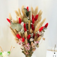 Bouquets de fleurs séchées naturelles miniatures faits à la main pour mariage, Noël, Thanksgiving et Nouvel An chinois, bouquets de mariée décoratifs