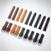 Bracelet de montre vintage en cuir véritable Crazy Horse 20mm 22mm à dégagement rapide pour homme, bracelet de remplacement OEM ODM