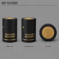 Capsule thermorétractable noire mate en gros avec impression dorée et logo personnalisé pour scellage de bouteille