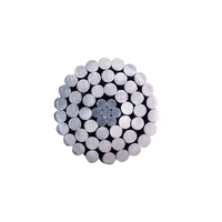 Personnalisé AAAC 75.5mm2 Alliage d'aluminium Flexible Single Core Overhead Bare Almelec Cable French Standard Solid for Railway