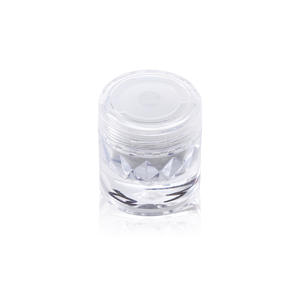 Flacon vide de luxe transparent rond de 3g, 5g, 10g pour poudre libre, crème, fard à paupières avec tamis – Mini pot cosmétique - Product Image 3