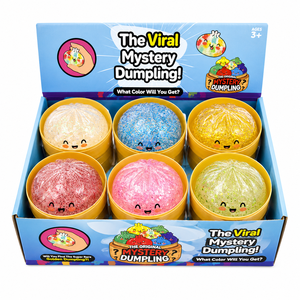 Jouets en PU souple en forme <span class=keywords><strong>de</strong></span> dumpling en gros avec présentoir <span class=keywords><strong>de</strong></span> comptoir pour magasins <span class=keywords><strong>de</strong></span> jouets et supérettes - Product Image 2