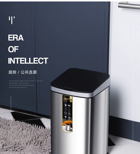 Kitchen Compost Caddy Bin With Food Waste Recycling Wastebasket/smart Compost Caddy Kitchen Waste Bin Stainless Steel Trash Can