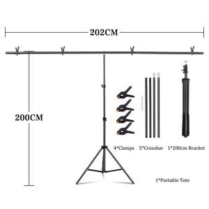 T-Shape Background Frame Support System 60*70cm Metal Studio Stand for Photo <b>Shoots</b> by SH D0100H5T0FX - Product Image 4