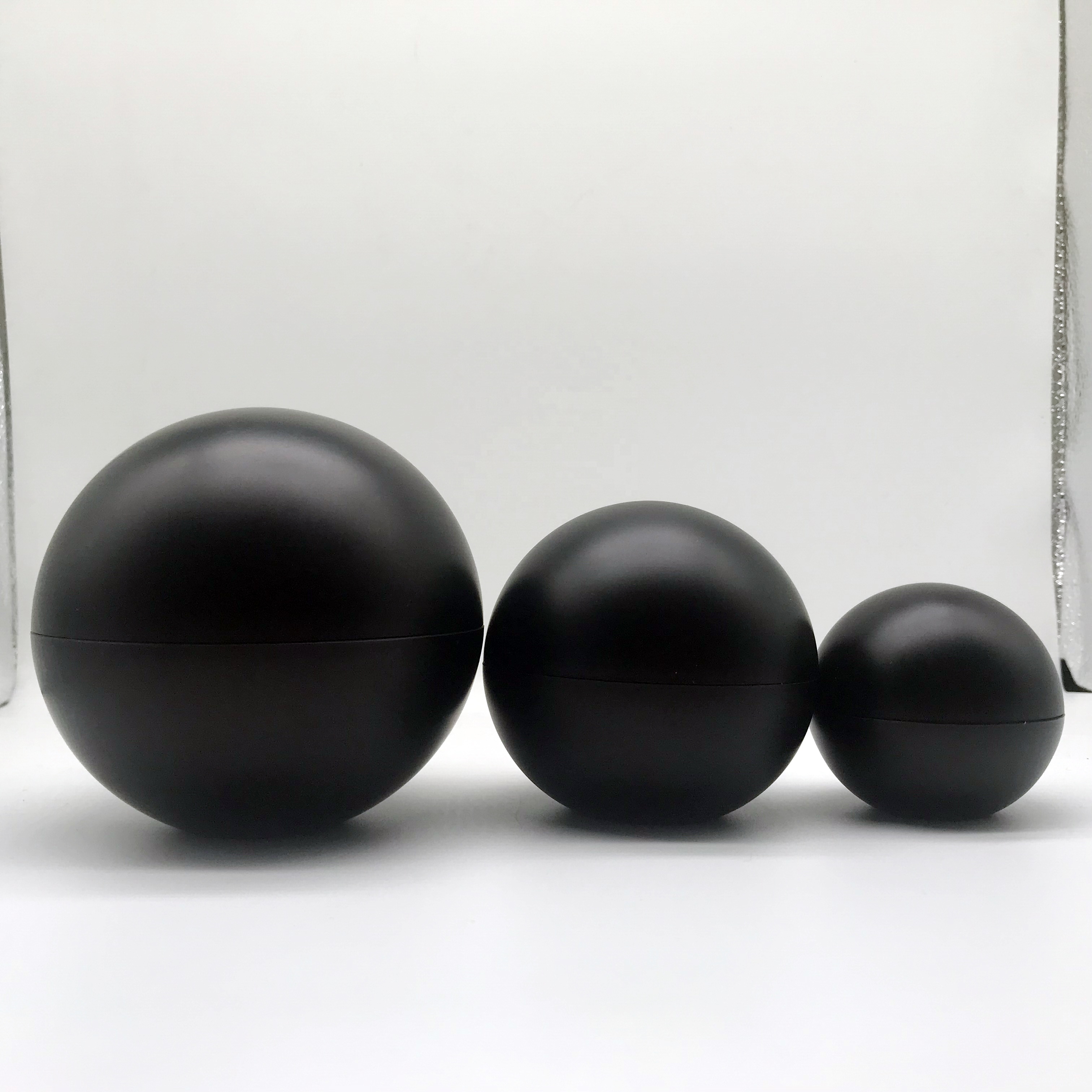 Сферическая шариковая форма, хорошее качество, крем для лица, косметическая матовая черная банка 100 мл