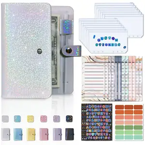 Pu Lederen Geld Organizer Binder A6 Budget Notebook Binder 6 Ringen Losse Blad Budget Planner Binder