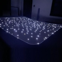 Luz Ambiental Interior Universal LED con Efecto de Cielo Estrellado con 750 Estrellas para Control por Aplicación, Color RGBW, Estilo de Lujo para Reposacabezas de Coche