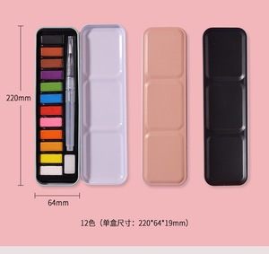 Paleta de hojalata plegable vacía personalizada, caja de pintura, caja de metal, lata de acuarela con 12 rejillas, caja de regalo - Product Image 5