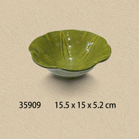 Service de vaisselle jetable en mélamine écologique de style japonais, assiettes et bols incassables, motif végétal