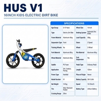Moto électrique tout-terrain pour enfants, moteur sans balais 653W, batterie Li-ion 36V 5Ah, autonomie de 25 km, conduite aventure, vente directe d'usine