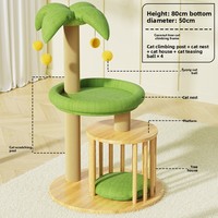 Meilleure Vente : Arbre à Chat Gain de Place avec Maison Intégrée et Griffoir – Idéal pour Salon Intérieur – Fournitures pour Animaux de Compagnie