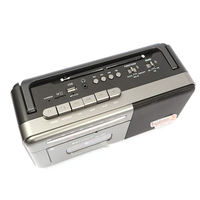 Lecteur de cassettes, haut-parleur Bluetooth, radio stéréo rétro AM/FM/SW rechargeable, enregistreur de cassettes, prise pour écouteurs