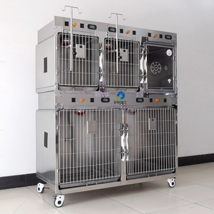 Jaula Veterinaria de Acero Inoxidable de 5 Puertas <span class=keywords><strong>para</strong></span> <span class=keywords><strong>Perros</strong></span> y Gatos con Instrumentos Veterinarios, Precio de Fabricación EUR PET - Product Image 6