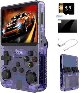 Console de Jeu Portable Rétro ARK OS Original R36S 64 Go de Qualité Supérieure, Écran 3,5 Pouces <span class=keywords><strong>RGB20S</strong></span>, Meilleure Vente, Cadeau Idéal, Batterie 3500 mAh - Product Image 1
