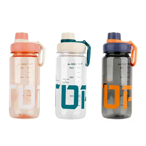 <b>Plastic</b> Big Capacity Water Bottle With Handle Environmentally Friendly Sport Running PC Water Bottles - Product Image 1