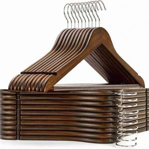 Nouveau style – Séchoir à linge multifonction en fil de fer et cintres en bois écologiques de style vintage pour salon - Product Image 4