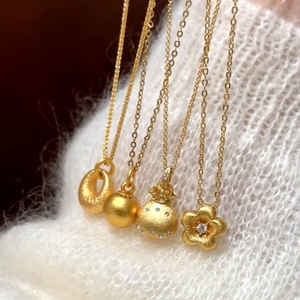 Collier plaqué or 18k 2025 collier délicat plaqué or 18k joyeria chapada en oro collier fer à cheval 18k plaqué or 18k - Product Image 1