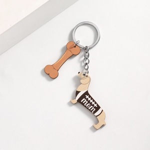 Sausage Dog Mother's Day Funny Key Chain Keychains Ring for Accessories Bag Pendant Keyring Jewelry Pet <strong>Dachshund</strong> Friends <strong>Gifts</strong> - Product Image 5
