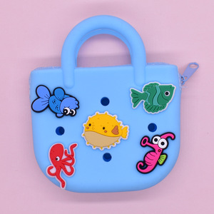 Cartoon Zeedieren Vliegtuig Sieraden Accessoires Schattige Kleine Vis Pinguïn Diy Accessoires Haarspeldoos Zak Zacht Plastic Patch - Product Image 4