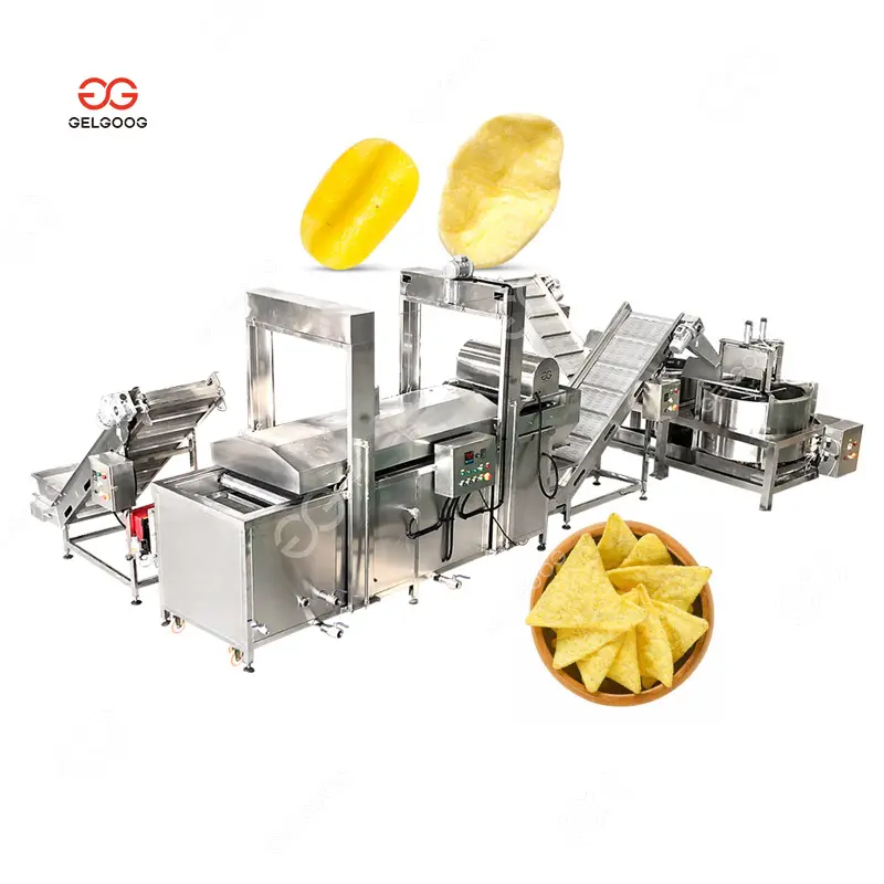 Freidora de Chips de Tortilla continua, máquina de freír Pellet de aperitivos
