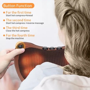 Dropshipping EMS Mini USB Cordless Neck Massage Pillow Electric Neck <b>Massager</b> for Home Use - Product Image 4