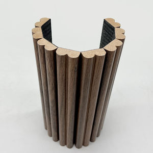 Pannello Acustico 3D Flessibile <span class=keywords><strong>in</strong></span> <span class=keywords><strong>Legno</strong></span> Curvato per Hotel e Appartamenti, Soluzione di Design Grafico Insonorizzante - Product Image 3
