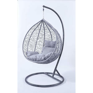 2 Person Metal <strong>Garden</strong> <strong>Chairs</strong> Hanging Swing Outdoor Modern Traditional <strong>UK</strong> European Open Xxl Double Seat White <strong>Egg</strong> <strong>Chair</strong> - Product Image 5