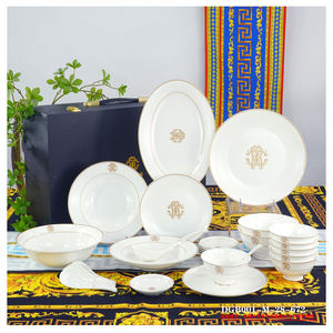 Bol à soupe vintage <span class=keywords><strong>France</strong></span> Limoges 8/10,5 pouces de diamètre, bord doré, en porcelaine, pour la table familiale quotidienne - Product Image 3