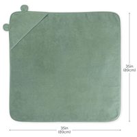 Hooded Baby Bath Poncho Towel 100% Cotton Woven Soft for Newborns & Toddlers Bathroom Use