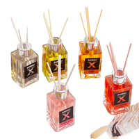 Diffuseur d'huiles essentielles sans flamme ni alcool pour intérieur, longue durée (61-90 jours), désodorisant, parfum d'hôtel, diffuseur à bâtonnets