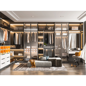 Factory Direct Modern Fancy <strong>Customization</strong> Material and Color Bedroom Furniture Modular Wooden Walk-In <strong>Closet</strong> for Home and Hotel - Product Image 1