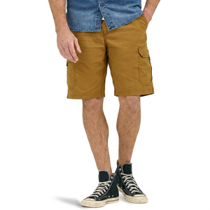 Men's Cargo Denim Shorts Mid Waist Solid Color Breathable Casual Summer Wear With Pockets Woven Cotton Fabric - Product Image 1