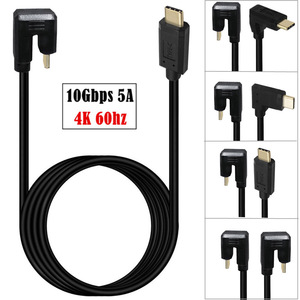 Câble de données USB-C 10 Gbit/s 4K 60 Hz version 3.1, coudé en U, pour charge et données en voiture - Product Image 1