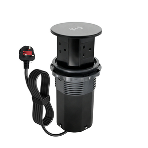 Caché dans la cuisine de table Table de travail Levage électrique Pop up <span class=keywords><strong>Prise</strong></span> de bureau avec charge sans fil - Product Image 2