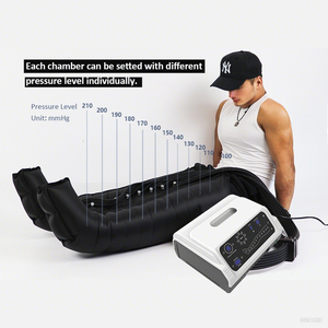 Masajeador de Piernas de 12 Cámaras con Control Remoto Inalámbrico y Control Manual con Cable, Temporizador, Masaje de Tejido Profundo, Cuidado de la Circulación Linfática y Sanguínea - Product Image 3