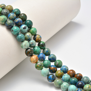 Hạt Đá YIZE Green <span class=keywords><strong>Phoenix</strong></span> <span class=keywords><strong>Lapis</strong></span> <span class=keywords><strong>Lazuli</strong></span> Chrysocolla Cho Vòng Tay Fynchenite - Product Image 3