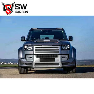Kit de carrocería ancha SW para <span class=keywords><strong>Land</strong></span> <span class=keywords><strong>Rover</strong></span> <span class=keywords><strong>Defender</strong></span> 90 110, parachoques delantero, capó, rejilla, faldas laterales, guardabarros, accesorios para automóviles - Product Image 5