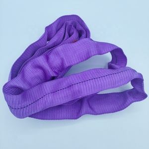 Sangles <span class=keywords><strong>de</strong></span> <span class=keywords><strong>levage</strong></span> souples rondes en polyester 1 tonne 1T sans fin, norme européenne EN1492-1:2000, légères, haute résistance, sécurité - Product Image 6