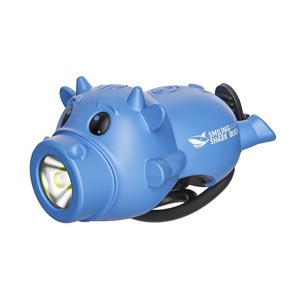 Lampe de vélo pour enfants Smiling Shark, rechargeable par USB, portée 100-200 m, avec haut-parleur pour le cyclisme - Product Image 1
