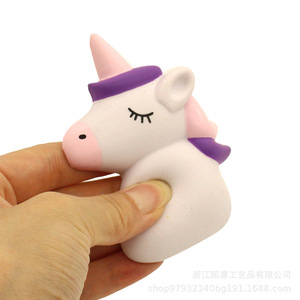Pu Unicorn Headphone Clip Stress Relief Toy Soft <b>Squishy</b> Decorative Figurine - Product Image 1