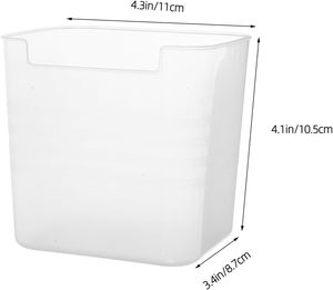 Clear <b>Kitchen</b> Food Container <b>Storage</b> <b>Box</b> Organizer Vegetatable Fruit Refrigerator Side Door Sorting <b>Storage</b> Crisper <b>Box</b> - Product Image 2